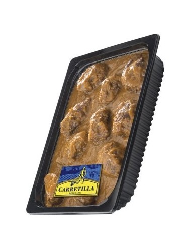 Carretilla Carrilleras en Salsa Bandejas Gastronorm 1 Caja de 2 Bandejas de 1900 g