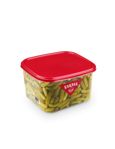 Sarasa Pepinillo Agridulce 150/300 Cubo 1 Unidad Peso Bruto 380 Gr,Escurrido 2000 Gr