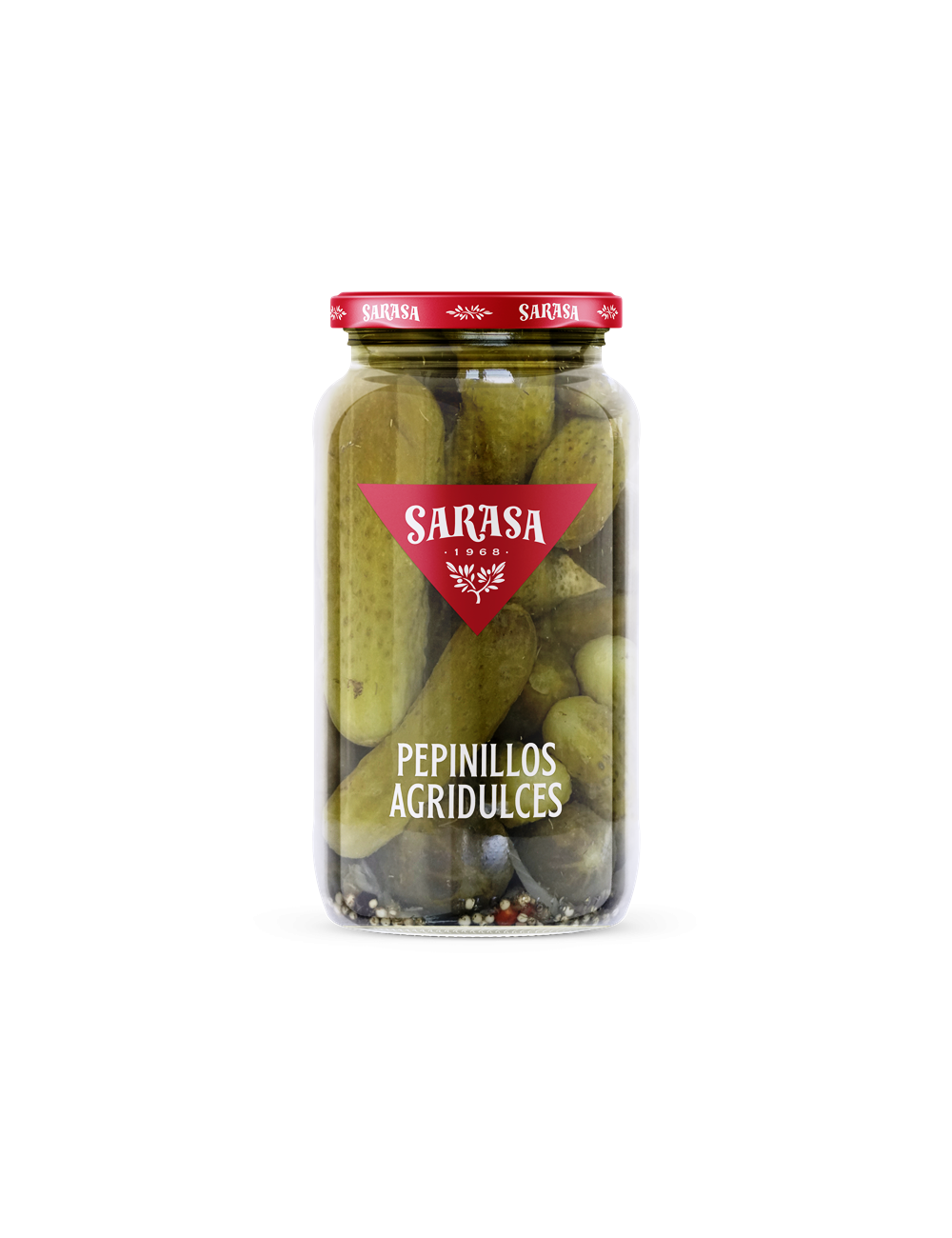 Sarasa Pepinillo Agridulce 40/60, 1/4 Galon  Bandeja de 6 Unidades Peso Bruto 1,300 Gr ,Peso Escurrido 450 Gr