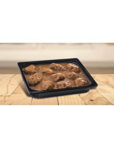 Carretilla Carrilleras en Salsa Bandejas Gastronorm 1 Caja de 2 Bandejas de 1900 g