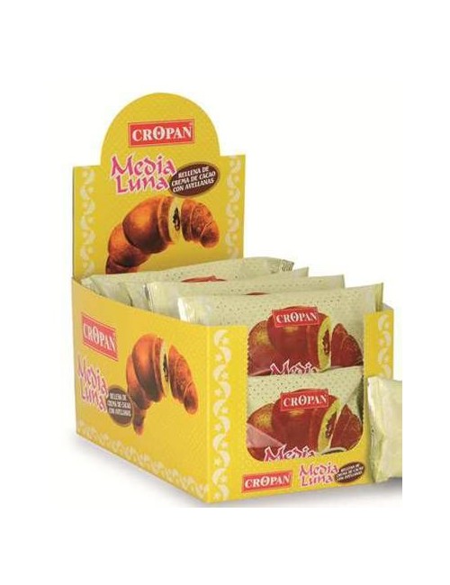 Cropan Media Luna Rellena de Cacao 12 Uds de 50 Gr
