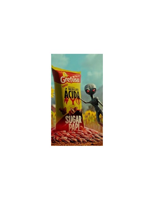 Grefusa Pipa Salsa Llave Acida Sugar Papi 36 UDS de 36 g (Edición Limitada)