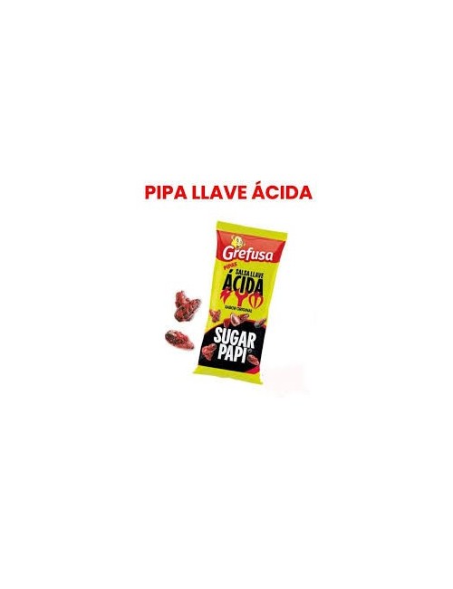 Grefusa Pipa Salsa Llave Acida Sugar Papi 36 UDS de 36 g (Edición Limitada)