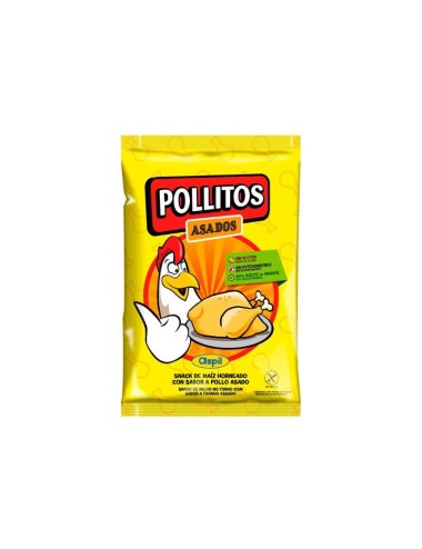 Jumpers Aspil Pollitos Asados 28 Uds de 29 Gr Sin Gluten,Sin Potenciadores,100% Aceite de Girasol