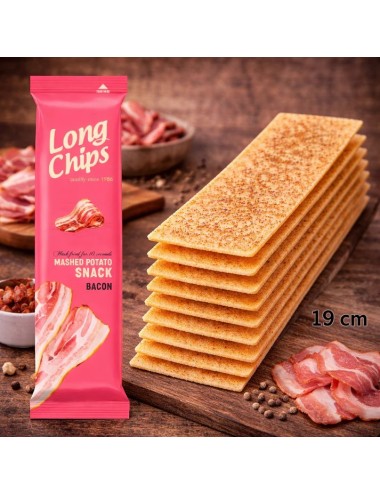 Long Chips Sabor Bacon 20 Uds de 75 Gr (Etiquetado Multi Lenguaje)