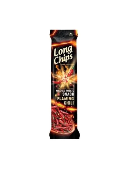 Long Chips Sabor Chile Picante 20 Uds de 75 Gr,Producto Muy Picante (Etiquetado Multi Lenguaje)