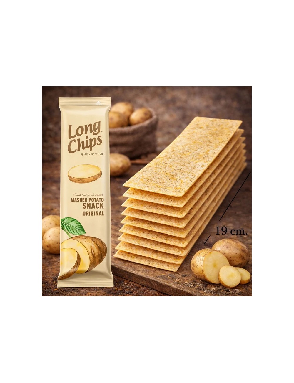 Long Chips Sabor Original 20 Uds de 75 Gr (Etiquetado Multi Lenguaje)