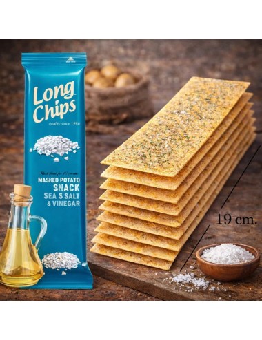Long Chips Sal y Vinagre 20 Uds de 75 Gr (Etiquetado Multi Lenguaje)