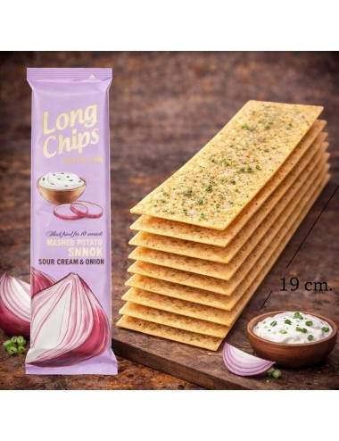 Long Chips Sabor Sour Cream Onion 20 Uds de 75 Gr (Etiquetado Multi Lenguaje)