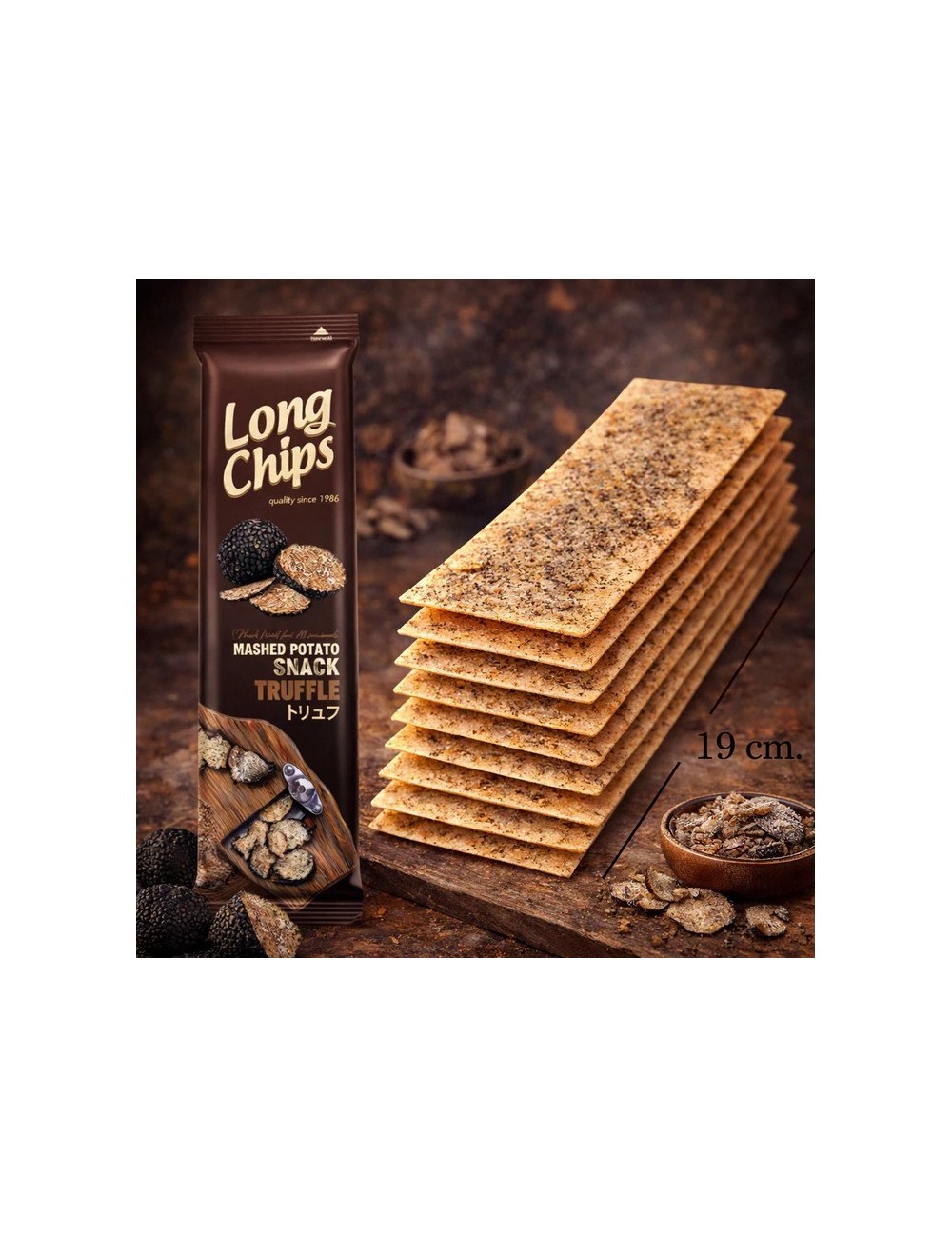 Long Chips Sabor Trufa 20 Uds de 75 Gr (Etiquetado Multi Lenguaje)