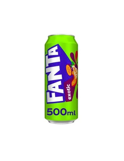 Fanta Exotic 24 Uds de 500 Ml Bajo en Calorias,4% de Zumo
