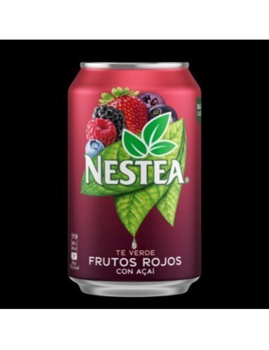Nestea té Verde Frutos Rojos con Acaí 24 Uds de 33 Cl