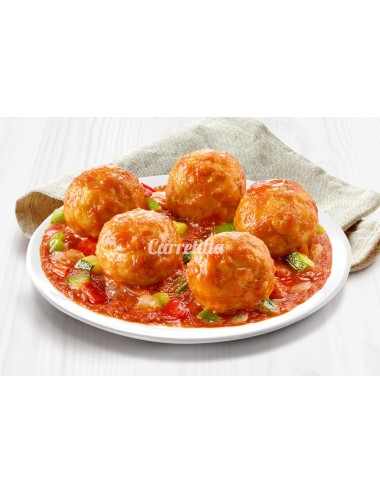 Carretilla Albóndigas de Atún con Fritada Mediterranea 10 Uds de 300 Gr Ingredientes Seleccionados Sin Conservantes,Colorantes
