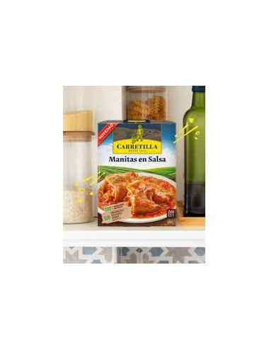 Carretilla Manitas en Salsa 8 Uds de 350 Gr (Sin Gluten) 100% Ingredientes Naturales Sin Conservantes ni Colorantes