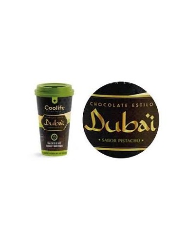 Coolife Chocolate Estilo Dubai Sabor Pistacho 10 Uds de 230 Ml Edición Especial (Sin Gluten ,Producto Halal)