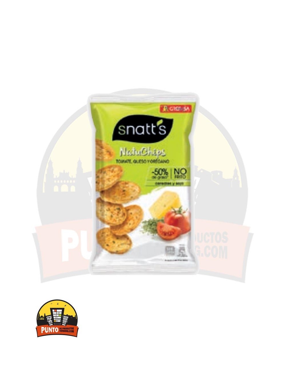 Natuchips Tomate, Queso y Orégano 65GR 12UNDS